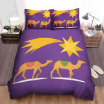 The Wild Animal - The Camel Under The Shooting Star Bed Sheets Spread Duvet Cover Bedding Sets