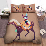 The Wild Animal - The Knight Riding On The Camel Bed Sheets Spread Duvet Cover Bedding Sets