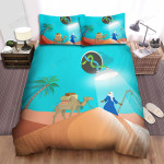 The Wild Animal - The Camel Under The Lamp Bed Sheets Spread Duvet Cover Bedding Sets