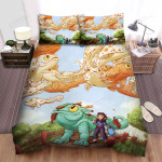 The Japanese Fish - The Koi Herd Swimming In The Sky Bed Sheets Spread Duvet Cover Bedding Sets