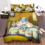 The Small Animal - The Mouse Sitting On The Bed Bed Sheets Spread Duvet Cover Bedding Sets