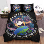 Ninomae Ina'nis Conquers The World Logo Bed Sheets Spread Duvet Cover Bedding Sets
