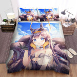 Ninomae Ina'nis In Sunny Sky Background Bed Sheets Spread Duvet Cover Bedding Sets