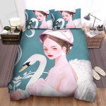 The Wild Animal - The Swan Lady Art Bed Sheets Spread Duvet Cover Bedding Sets