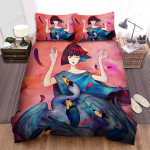 The Wild Animal - The Swan Lady Among The Swans Bed Sheets Spread Duvet Cover Bedding Sets