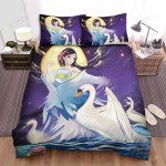 The Wild Animal - The Swan And The Oriental Fairy Bed Sheets Spread Duvet Cover Bedding Sets