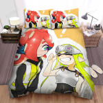 Splatoon - Smiling With Agent 8 Bed Sheets Spread Duvet Cover Bedding Sets