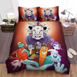 Cuphead - King Dice And The Debtors Bed Sheets Spread Duvet Cover Bedding Sets