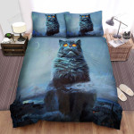 The Christmas Art - Giant Yule Cat Bed Sheets Spread Duvet Cover Bedding Sets