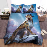 The Wildlife - The Mystic Cougar Roaring Bed Sheets Spread Duvet Cover Bedding Sets