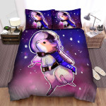 The Small Animal - The Hamster Astronaut Art Bed Sheets Spread Duvet Cover Bedding Sets