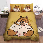 The Small Animal - The Fatty Hamster Eating A Seed Bed Sheets Spread Duvet Cover Bedding Sets
