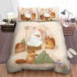 The Wildlife - The Beaver And The Polar Bear Bed Sheets Spread Duvet Cover Bedding Sets