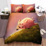 The Pig Running Quickly Bed Sheets Spread Duvet Cover Bedding Sets