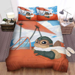 The Cute Animal - The Hamster Pilot Art Bed Sheets Spread Duvet Cover Bedding Sets
