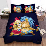 The Cute Animal - The Hamster Kissing His Girlfriend Bed Sheets Spread Duvet Cover Bedding Sets