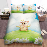 The Cute Animal - The Hamster In Heaven Bed Sheets Spread Duvet Cover Bedding Sets