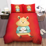 The Rodent - The Hamster In The Snowman Sweater Bed Sheets Spread Duvet Cover Bedding Sets