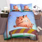 The Pig Jumping Over The Obstacle Bed Sheets Spread Duvet Cover Bedding Sets