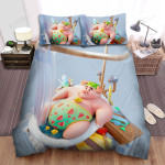 The Farm Animal - The Pig In The Bathtub Bed Sheets Spread Duvet Cover Bedding Sets