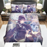 Assault Lily Shirai Yuyu On High Tower Bed Sheets Spread Duvet Cover Bedding Sets