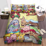The Farm Animal - The Pig In The Cozy Room Bed Sheets Spread Duvet Cover Bedding Sets