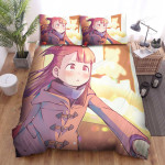 Little Witch Academia Atsuko Kagari In Casual Outfit Bed Sheets Spread Duvet Cover Bedding Sets