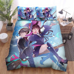 Little Witch Academia Atsuko & Andrew On Flying Broom Bed Sheets Spread Duvet Cover Bedding Sets