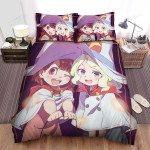 Little Witch Academia Akko & Diana Trick Or Treat Bed Sheets Spread Duvet Cover Bedding Sets