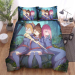 Little Witch Academia Akko With Sucy & Lotte Bed Sheets Spread Duvet Cover Bedding Sets