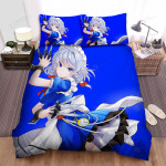 Touhou Izayoi Sakuya In Blue Bed Sheets Spread Duvet Cover Bedding Sets