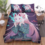 Touhou Hata No Kokoro & The Mask Bed Sheets Spread Duvet Cover Bedding Sets