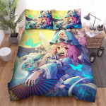 Touhou Saigyouji Yuyuko In Moonlight Bed Sheets Spread Duvet Cover Bedding Sets