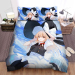 Touhou Kirisame Marisa In Blue Sky Artwork Bed Sheets Spread Duvet Cover Bedding Sets