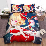 Touhou Flandre Scarlet In Christmas Theme Bed Sheets Spread Duvet Cover Bedding Sets