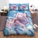 Assault Lily Tamba Akari Flying In The City Bed Sheets Spread Duvet Cover Bedding Sets