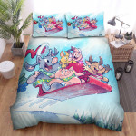 The Farm Animal - The Pig Having Fun With His Friends Bed Sheets Spread Duvet Cover Bedding Sets