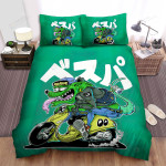 The Wildlife - The Green Rat On A Scooter Bed Sheets Spread Duvet Cover Bedding Sets