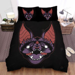 The Wild Animal - The Bat Face Bed Sheets Spread Duvet Cover Bedding Sets