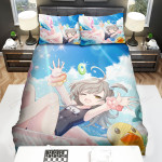 Assault Lily Sasaki Ran Playing In Swimming Pool Bed Sheets Spread Duvet Cover Bedding Sets