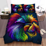 The Colorful Betta Fish Bed Sheets Spread Duvet Cover Bedding Sets