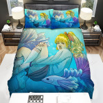 Diving Among The Betta Art Bed Sheets Spread Duvet Cover Bedding Sets