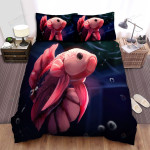 The Pink Betta Illustration Bed Sheets Spread Duvet Cover Bedding Sets