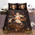 Monogatari Kiss-Shot Acerola-Orion Heart-Under-Blade Dancing On Flowers Bed Sheets Spread Duvet Cover Bedding Sets