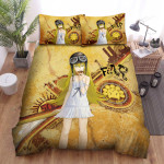 Monogatari Oshino Shinobu With Pilot Hat Bed Sheets Spread Duvet Cover Bedding Sets