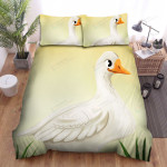 The Farm Animal - The Goose Smiling Artwork Bed Sheets Spread Duvet Cover Bedding Sets