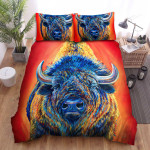 The Wild Animal - The Bison Hand Drawn Art Bed Sheets Spread Duvet Cover Bedding Sets