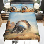 The Wild Animal - The Bison Chief And The Junior Bison Bed Sheets Spread Duvet Cover Bedding Sets