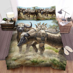 The Buffalo Robot In The Africa Bed Sheets Spread Duvet Cover Bedding Sets
