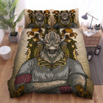 The Wild Animal - The Bison On The Chair Bed Sheets Spread Duvet Cover Bedding Sets
